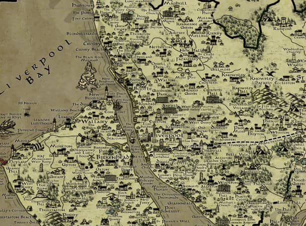 <p>Merseyside Lord of the Rings style map. Image: Chris Birse</p>