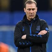Everton assistant manager Duncan  Ferguson is pivotal to tying up a deal for Kerr Smith given his contacts in Scotland. Photo: GLYN KIRK/POOL/AFP via Getty Images