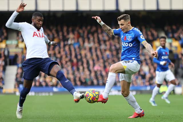 Everton left-back Lucas Digne in action. Picture:  Clive Brunskill/Getty Images