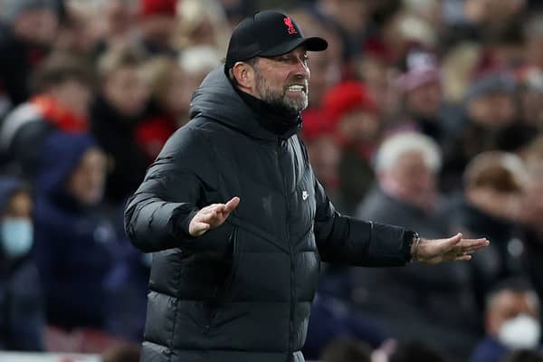 Jurgen Klopp gestures to his Liverpool team during the Champions League Group B match against FC Porto at Anfield. Photo: Clive Brunskill/Getty Images