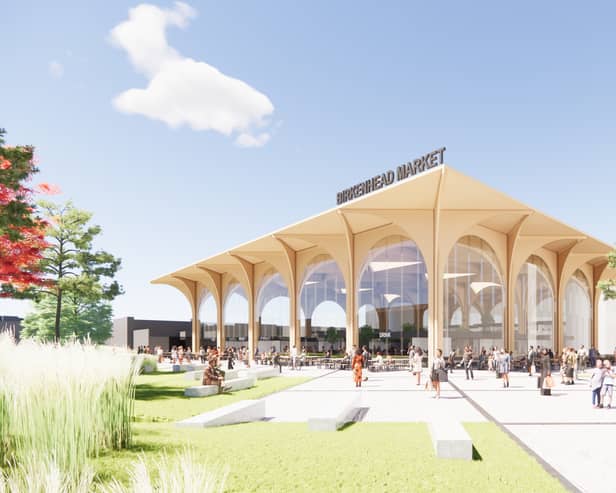 This is what the new Birkenhead market could look like. Image: BDP Mark Braund