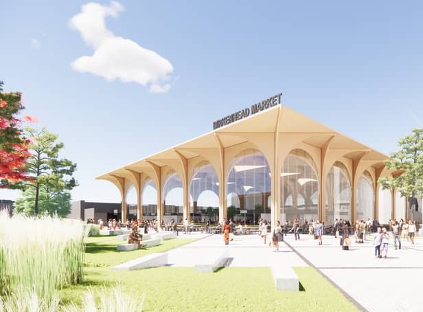 <p>This is what the new Birkenhead market could look like. Image: BDP Mark Braund</p>