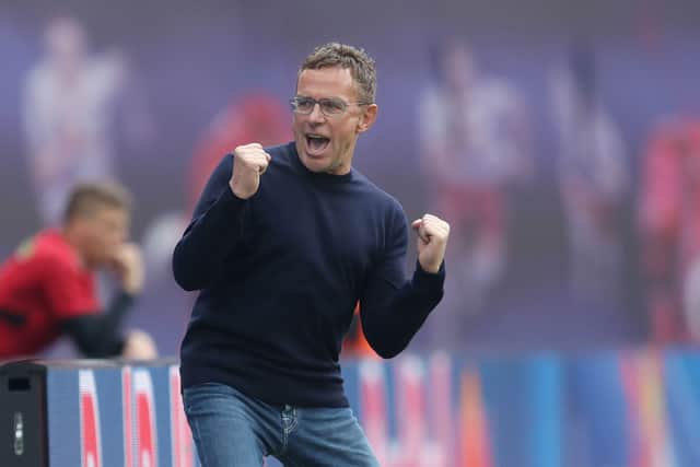 Ralf Rangnick while in charge of RB Leipzig. Picture: RONNY HARTMANN/AFP via Getty Images
