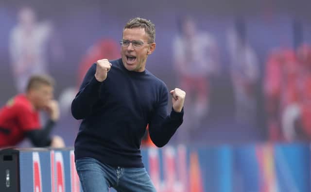 Ralf Rangnick while in charge of RB Leipzig. Picture: RONNY HARTMANN/AFP via Getty Images
