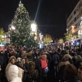 People gather for the Ava White vigil in Liverpool city centre. Image: @lpoolcouncil/twitter