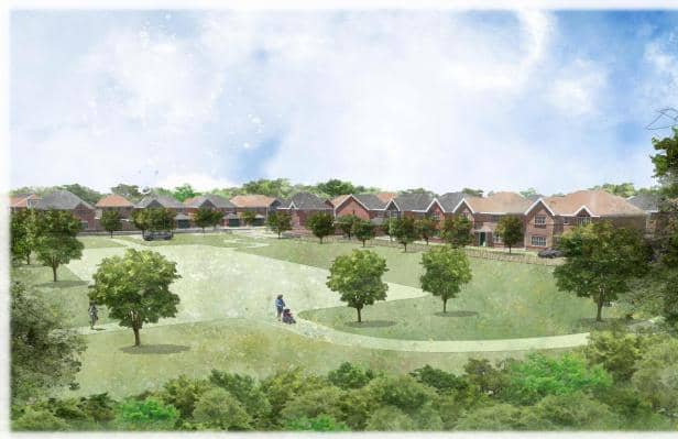 The proposed development at Widnes Golf Course.