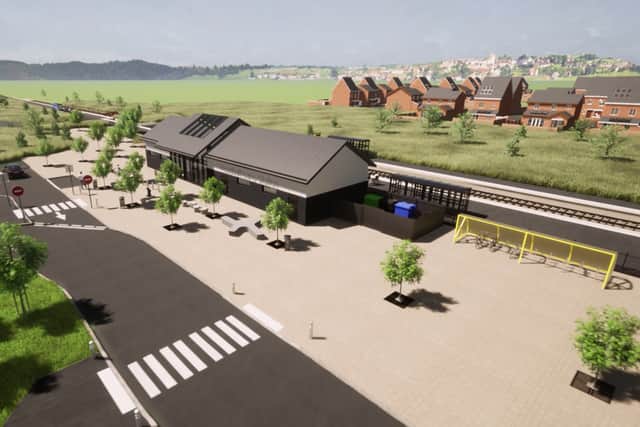 This is what Headbolt Lane  train station in Kirkby would look like.