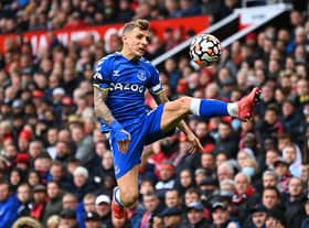 Lucas Digne of Everton. (Photo by Clive Mason/Getty Images)