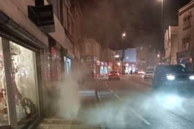 E-scooter covered in smoke in Bristol before fire crews arrive