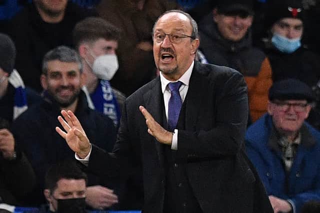 Everton boss Rafa Benitez. Picture: JUSTIN TALLIS/AFP via Getty Images
