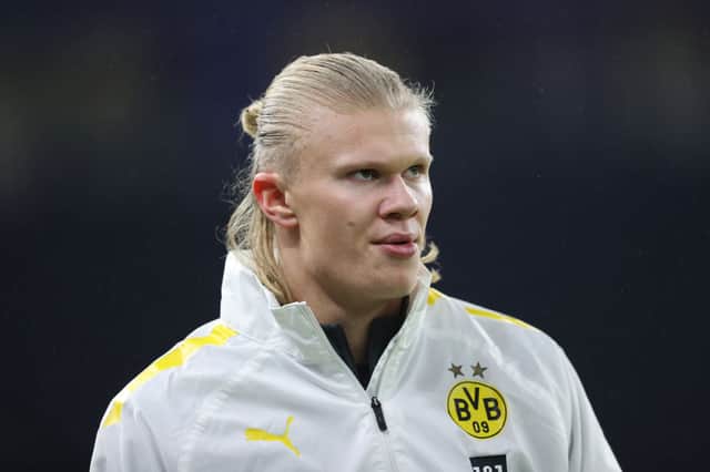 <p>Erling Haaland of Borussia Dortmund. (Photo by Boris Streubel/Getty Images)</p>