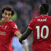 Liverpool duo Mo Salah and Sadio Mane. Picture: Shaun Botterill/Getty Images