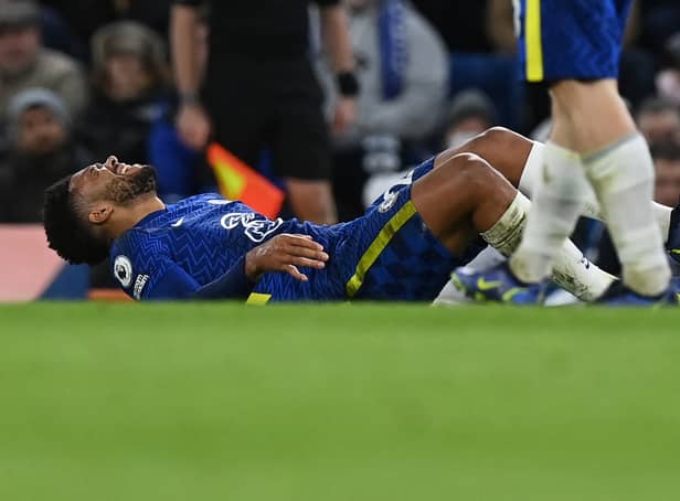 <p>Reece James suffered an injury in Chelsea’s draw with Brighton. Picture: GLYN KIRK/AFP via Getty Images</p>