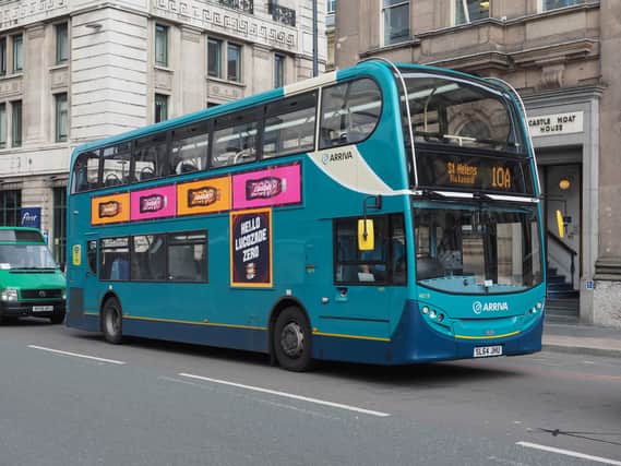 Public transport bus in Liverpool.