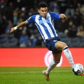 FC Porto’s Colombian midfielder Luis Diaz controls the ball during the Portuguese league football match between FC Porto and SC Braga at the Dragao stadium in Porto on December 12, 2021