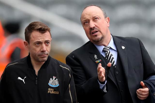 Rafa Benitez alongside Francisco De Miguel Moreno during their time at Newcastle. Picture: Ian MacNicol/Getty Images)