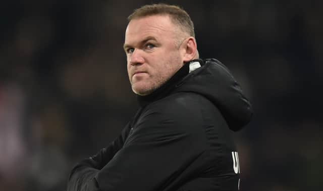 Derby manager Wayne Rooney. Picture: Nathan Stirk/Getty Images