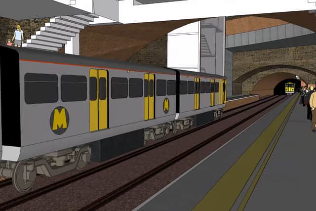 A CGI image of the platforms. Image:  LCR Combined Authority 