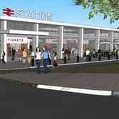 A CGI image of the station.  Image: LCR Combined Authority 