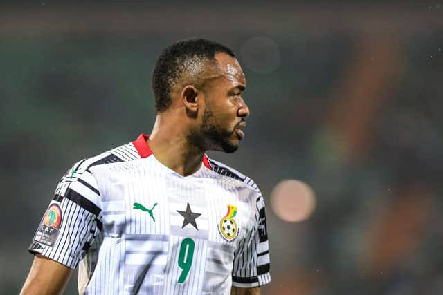 Jordan Ayew has returned to Crystal Palace after Ghana crashed out of AFCON. Picture: BELOUMOU OLOMO/AFP via Getty Images