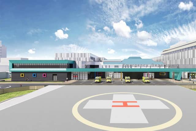 Image of what the extended Emergency Department at Aintree University Hospital could look like. Image: LUHFT 
