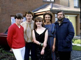 Ricky Tomlinson (right) in Brookside in 1982. Photo: Avalon/Getty Images