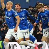 Everton celebrate. Picture: Gareth Copley/Getty Images