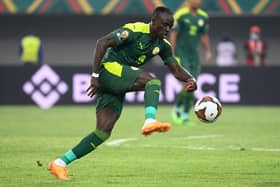 Liverpool’s Senegal forward Sadio Mane controls the ball during the Africa Cup of Nations. Photo; PIUS UTOMI EKPEI/AFP via Getty Images