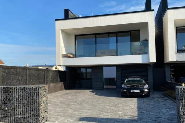 The Burbo Bank Road property overlooking Crosby beach. Photo: Entwistle Green/Rightmove