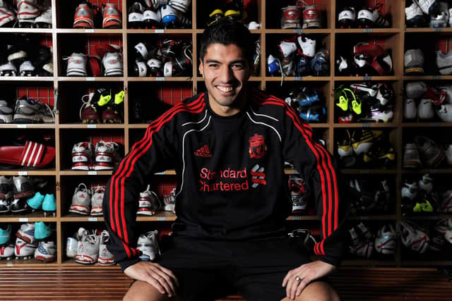 Luis Suarez signed for Liverpool in January 2011. Picture: John Powell/Liverpool FC via Getty Images