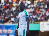 Sadio Mane in action for Senegal. 