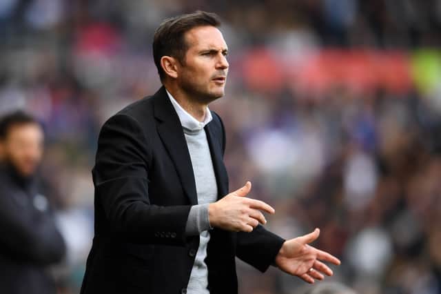 Frank Lampard during his time as manager of Derby County 