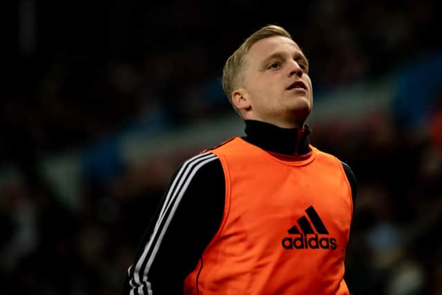 New Everton signing Donny van De Beek has been far more used to a spot on the bench than in the starting line-up during his time at Manchester United 