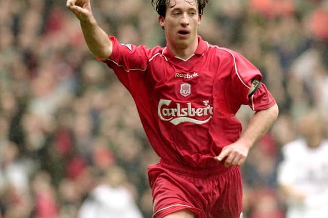 Fowler in 2001. He often plays in Liverpool’s legends squad