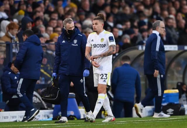 Kalvin Phillips remains sidelined for Leeds. Picture: Stu Forster/Getty Images