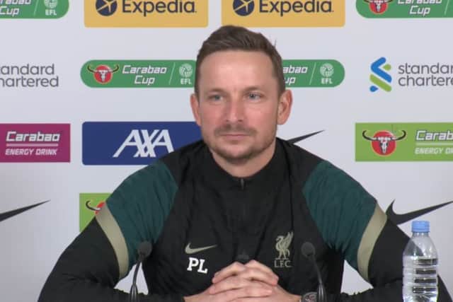 Liverpool assistant manager Pep Lijnders. Picture: Liverpoo FC/ Youtube