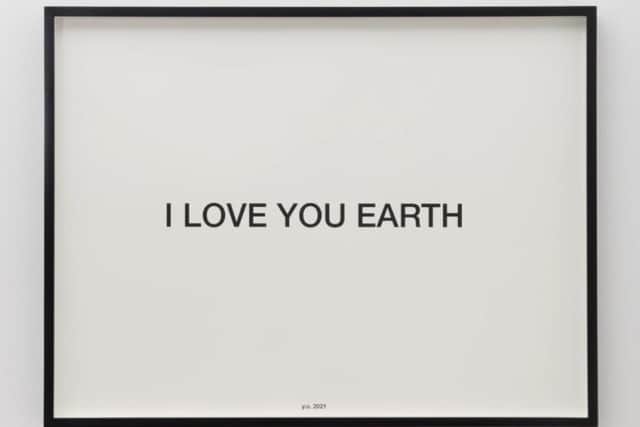 Yoko Ono: ‘I love you Earth’ - limited edition silk screen print