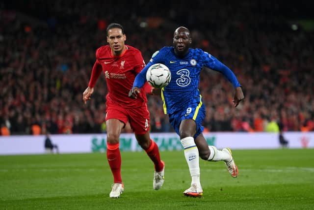Virgil van Dijk was involved in the offside decision that saw Joël Matip’s header ruled out by offside 