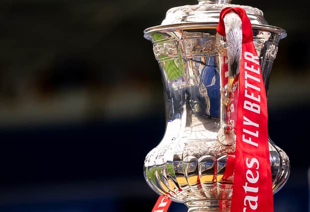 The FA Cup trophy. Picture: Ash Donelon/Manchester United via Getty Images