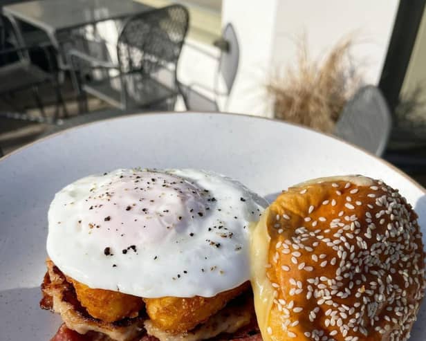 The brunchburger at Tipple, Ainsdale, which was given a five star rating. Image: @tipplebar/instagram