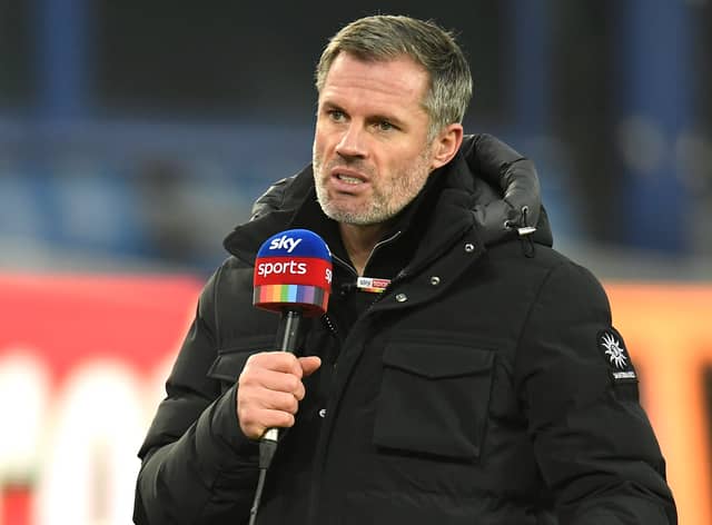Sky Sports pundit Jamie Carragher. Picture: Peter Powell - Pool/Getty Images