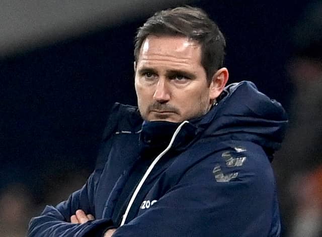 Everton boss Frank Lampard. Picture: BEN STANSALL/AFP via Getty Images