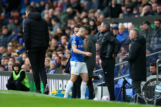 Jonjoe Kenny was sent off for Everton against Wolves. Picture: Alex Livesey/Getty Images