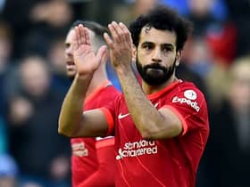 Mo Salah during Liverpool’s win at Brighton. Picture: Andrew Powell/Liverpool FC via Getty Images