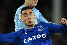 Anwar El Ghazi played just twice for Everton. Picture: OLI SCARFF/AFP via Getty Images