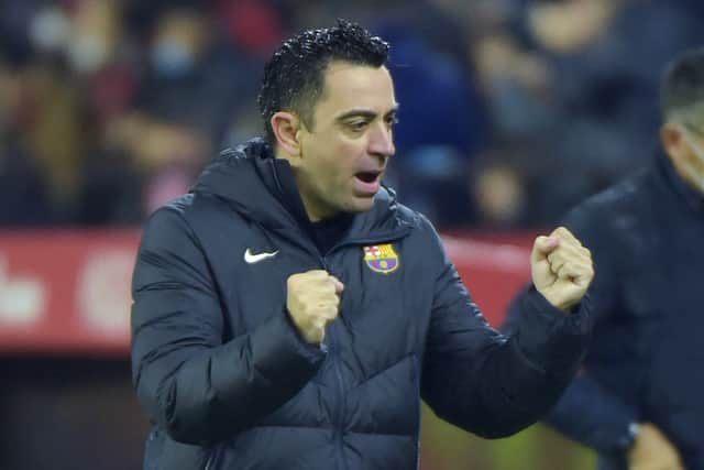 Barcelona boss Xavi. Picture: CRISTINA QUICLER/AFP via Getty Images