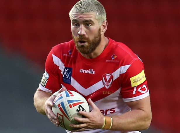 <p>Kyle Amor of St Helens. Photo: Lewis Storey/Getty Images</p>