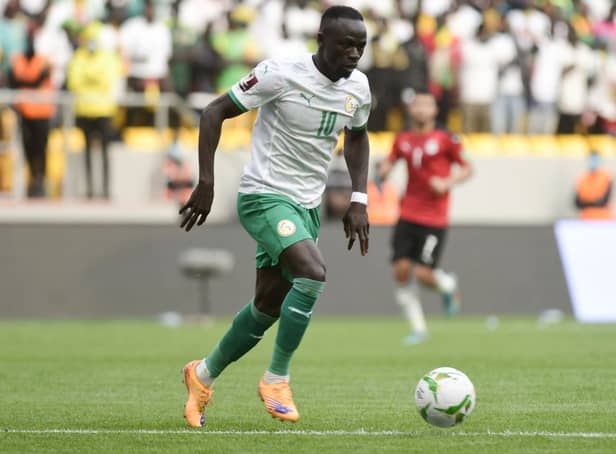 <p>Sadio Mane in action for Senegal in their World Cup qualifier against Egypt.</p>