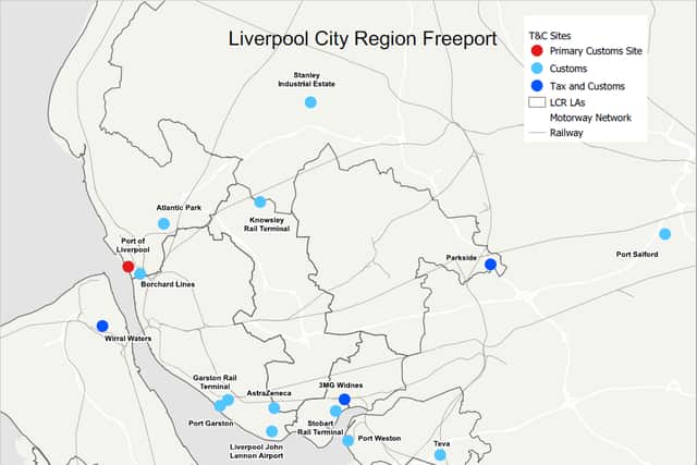 Liverpool Freeport plan. Image: liverpoolcityregion-ca.gov.uk