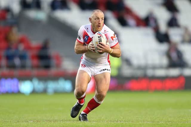 <p>James Roby of St Helens. Photo: Lewis Storey/Getty Images</p>